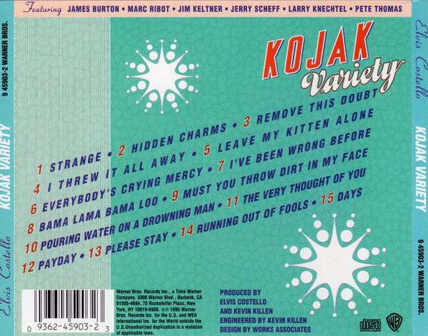 Elvis Costello  Kojak Variety : Back